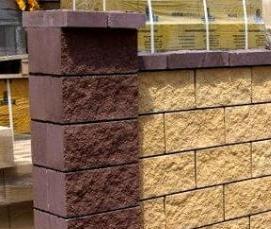 теплые керамзитобетонные блоки - модель 1