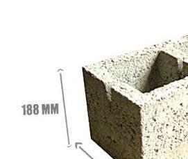 теплые керамзитобетонные блоки - модель 3