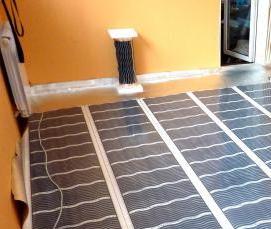 теплые полы под ДВП - вариант 4