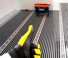 теплый пол на стену - вариант 4