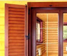 террасные окна для дачи деревянные - тип 4