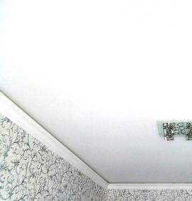 тканевый натяжной потолок с подсветкой - вариант 1