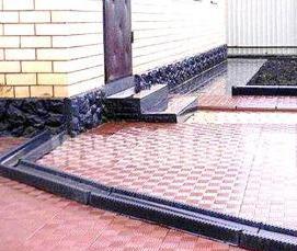 тротуарная плитка 12 кирпичей 500х500х50 серый - вариант 2