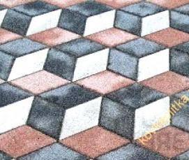 тротуарная плитка 3 д - модель 1