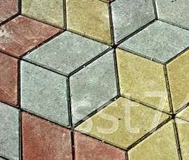 тротуарная плитка 3д ромб - тип 1