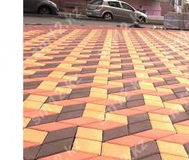 тротуарная плитка 3д ромб - тип 4