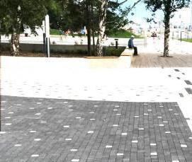 тротуарная плитка черного цвета - тип 2