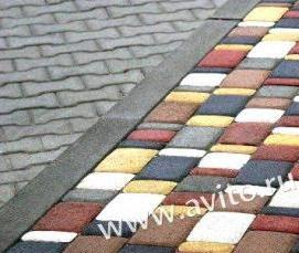 тротуарная плитка цветок - модель 1