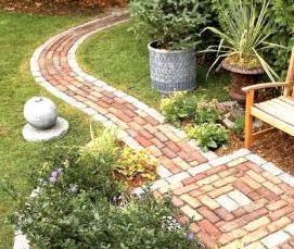 тротуарная плитка для дорожек на даче - модель 1