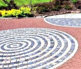 тротуарная плитка елочкой - вариант 1