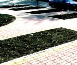 тротуарная плитка елочкой - вариант 4