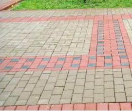 тротуарная плитка елочкой - вариант 2