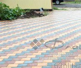 тротуарная плитка гладкая - модель 2