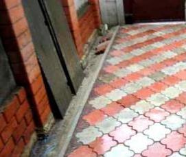 тротуарная плитка из отходов - модель 1