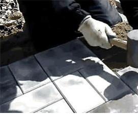 тротуарная плитка из отходов - модель 2