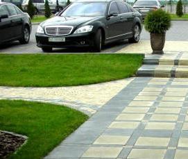 тротуарная плитка из пластика - модель 4