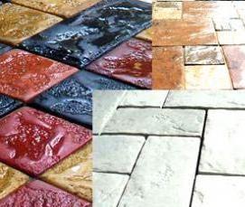 тротуарная плитка из пластика - модель 2