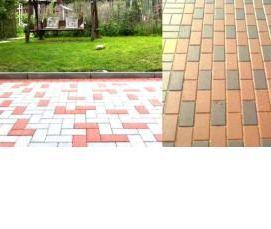 тротуарная плитка кирпичик - тип 1