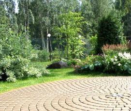 тротуарная плитка под траву - вариант 3