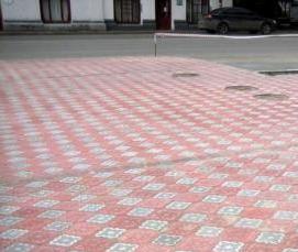 тротуарная плитка ромашка - модель 3