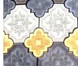 тротуарная плитка ромашка - модель 2