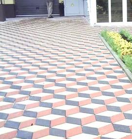 тротуарная плитка ромб - модель 1