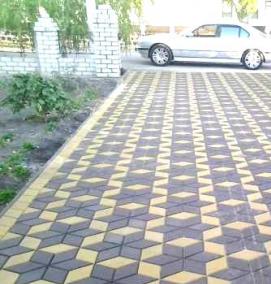 тротуарная плитка ромб - модель 4