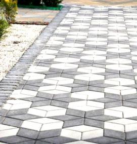 тротуарная плитка ромб - модель 2