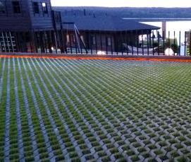 тротуарная плитка с отверстиями для травы - вариант 1