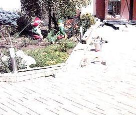 тротуарная плитка серо желтая - модель 1