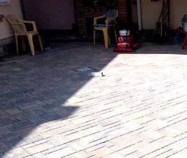 тротуарная плитка серо желтая - модель 4