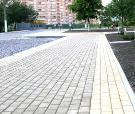 тротуарная плитка серого цвета - тип 4