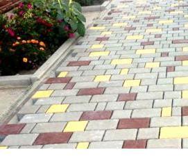 тротуарная плитка шахматка - модель 2