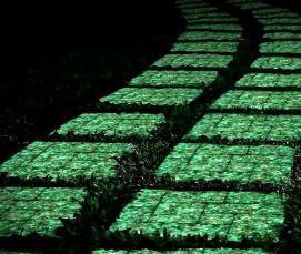 тротуарная плитка светящаяся в темноте - тип 4