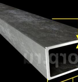 труба профильная 50х25 мм - модель 3