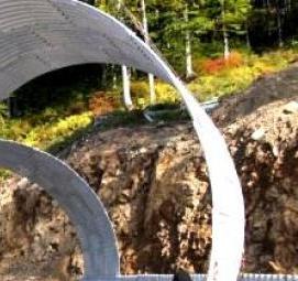 труба водопропускная круглая из гофрированного металла - модель 1