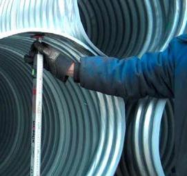 труба водопропускная круглая из гофрированного металла - модель 3