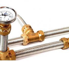 труба водопроводная гофрированная нержавеющая - модель 1