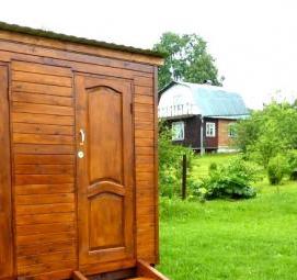 туалет хозблок деревянные - вариант 3