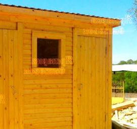 туалет хозблок деревянные - вариант 2