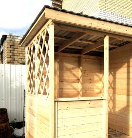 туалет и хозблок под одной крышей - модель 4