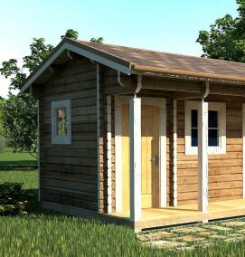 туалет и хозблок под одной крышей - модель 2