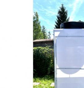 туалетная кабина с обогревом - тип 2