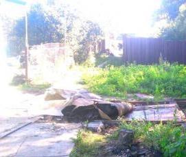 уборка и вывоз мусора с дачного участка - модель 1