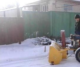 уборка снега ротором - вариант 4