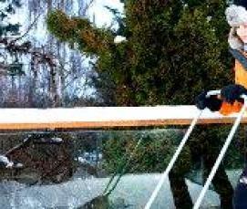 уборка снега ручным способом - вариант 1