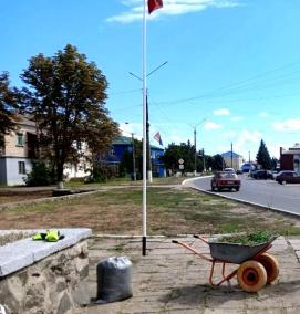 уборка территории памятника - вариант 4