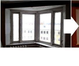 угловое остекление - тип 1