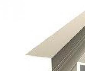 угловой профиль для стеновой панели - модель 2