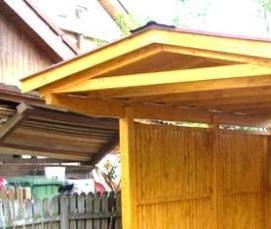 угловые беседки из бруса - модель 1